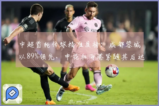 中超首轮传球精准度榜：成都蓉城以89%领先，申花和海港紧随其后达88%